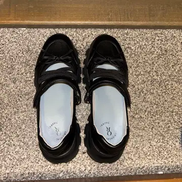 ORIENTAL TRAFFIC 볼륨 밑창 멜리 제인 블랙 L