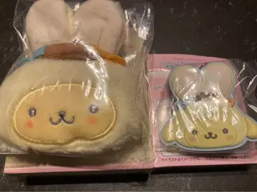 산리오 미니 파우치 참 러버 거울 키링 폼폼푸딩