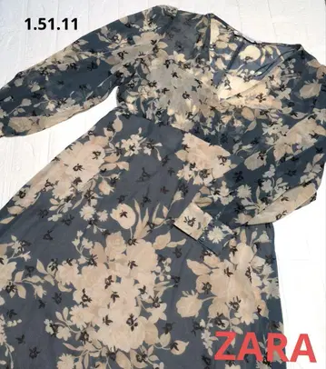 [ ZARA ] L 사이즈 쉬폰 롱 원피스