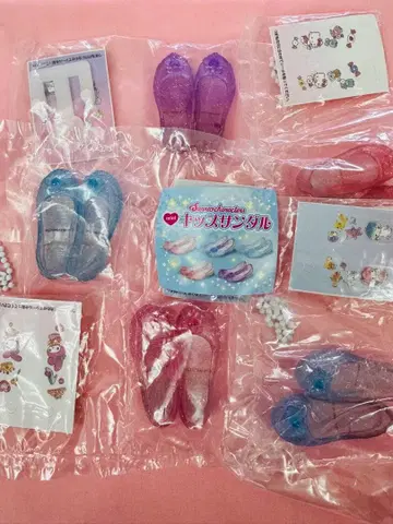 산리오 캐릭터즈 미니 키즈 샌들 전 5종 컴프 세트