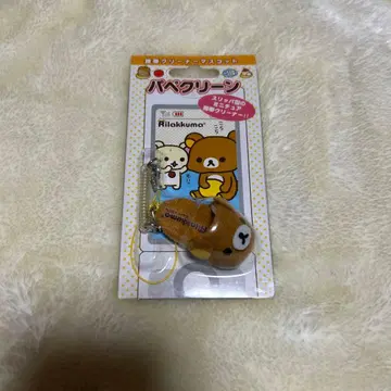 귀중 파페클린 리락쿠마 스트랩 핸드폰 클리너 마스코트
