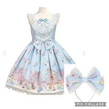 Winter Toys 오버롤 스커트 & 머리띠 색스