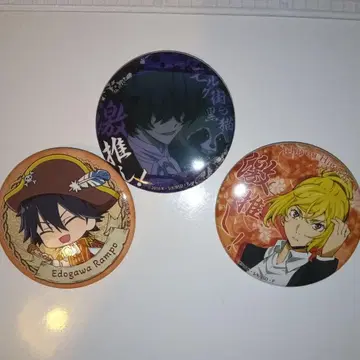 에도가와 란포 히구치 이치요 에드가 아란 포 오 캔뱃지 3종 세트