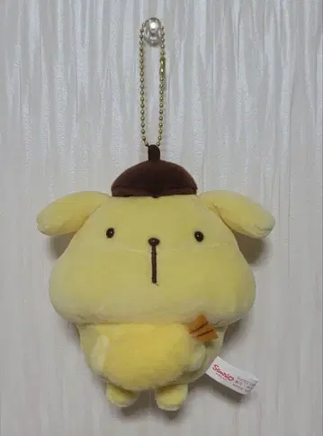 레어 폼폼푸딩 마스코트 홀더 대식 디자인 냠냠 산리오