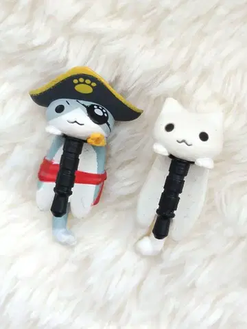 [레어] 고양이 헤이세이 레트로 당시물 이어폰 잭 해적