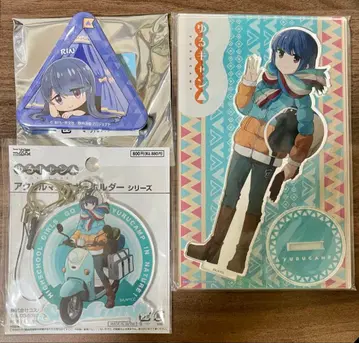 유루캠 시마 린 아크릴 스탠드 아크릴 키링 캔뱃지