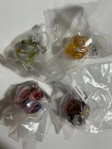 만만개구리 클리어 메지루시 마스코트 전 4종 컴플리트 세트