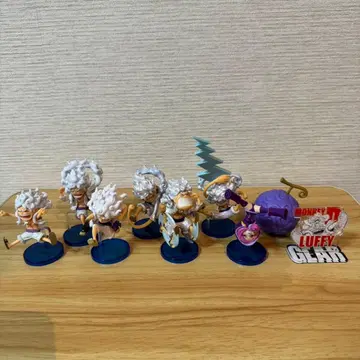원피스 피규어 세트 고무고무 열매 클리어 스탠드 니카 월드 컬렉션