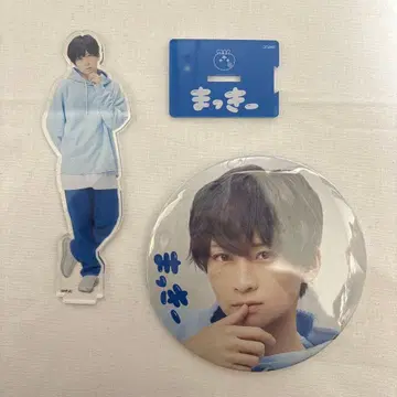 아라마키 요시히코 아크릴 스탠드 캔뱃지 세트