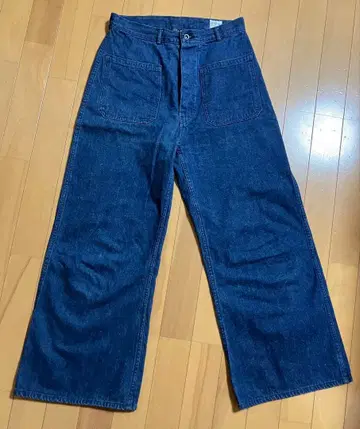 orSlow 데님 와이드 플레어 팬츠 사이즈 1