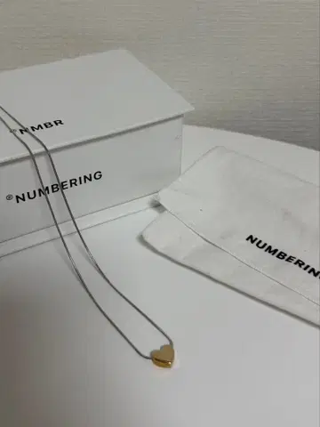 NUMBERING 골드 하트 목걸이 한국
