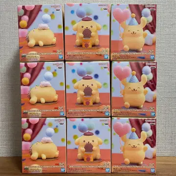 산리오 캐릭터즈 폼폼푸딩 피규어 컬렉션 3종 9점 세트
