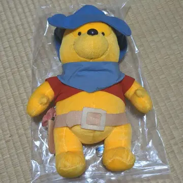 푸우 봉제 인형 파란 모자 웨스턴