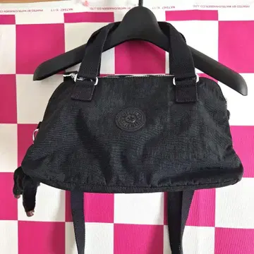 Kipling 블랙 2WAY 숄더백 참 포함