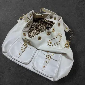 원스포 스터드 00s Y2K 헤이세이 갸루 표범 무늬 2WAY 숄더