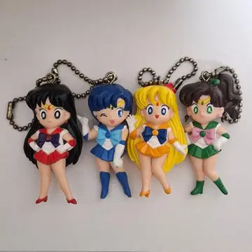 당시물 가챠 세일러문 세일러 스윙 키링 4체 세트