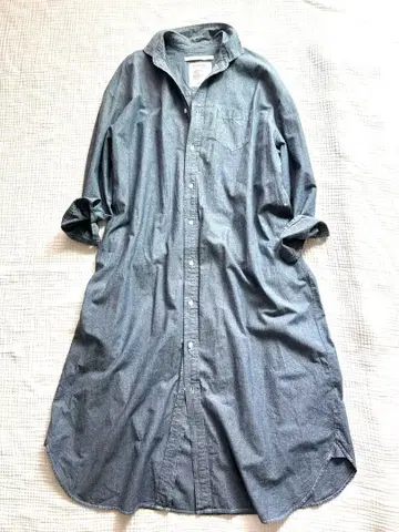 프레임워크 데님 셔츠 원피스 겉옷 프리