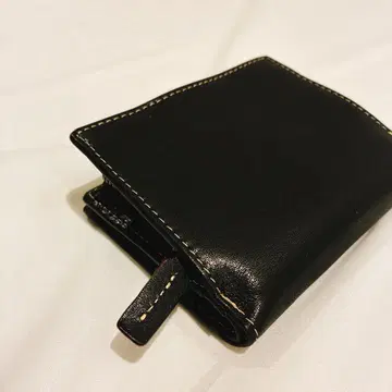 지갑 남성용 2단 컴팩트 남성용 블랙