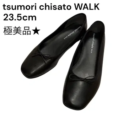 어퍼 미사용급 츠모리치사토 워크 발레 슈즈 블랙