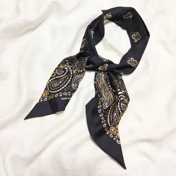 프라텔리 루이지 fratelli luigi 투모로우랜드 실크 스카프 블랙