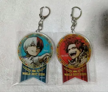 히로아카 원화전 아크릴 키링 토도로키 쇼토 키리시마 에이지로 2점 세트