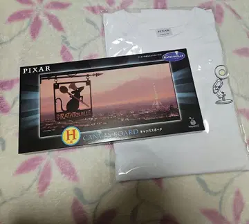 PIXAR 제일복권 라따뚜이 캔버스 보드 T셔츠 세트