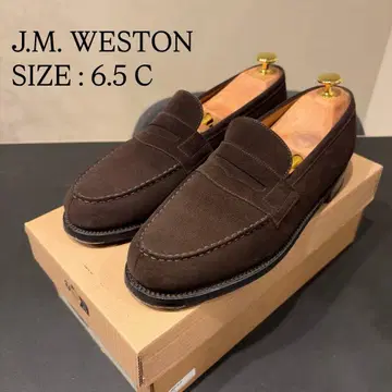 J.M. WESTON 다크 브라운 로퍼 6.5 C