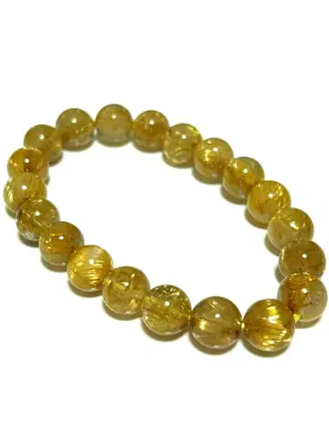 극상 타이친 루틸 쿼츠 팔찌 대형 10mm알 골든 루틸