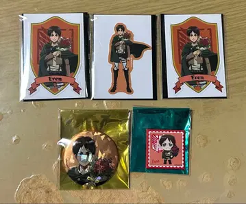 진격의 거인 니지겐노모리 캔뱃지 다이컷 스티커 엘렌 예거