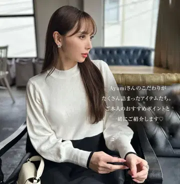 고베 레터스 오카베 아유미 콜라보 니트 원피스