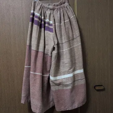 [ 타마키니이메 ] 스트라이프 와이드 팬츠 핑크 계열