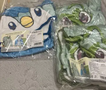 포켓몬 제일복권 팽도리 냐오하 판초 3종 세트