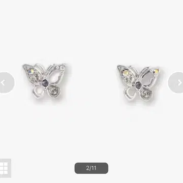 안나수이 ANNA SUI 나비 디자인 실버 귀걸이