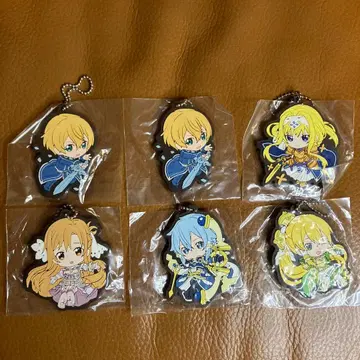 소드 아트 온라인 키링 6개 세트