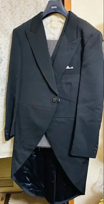 남성용 블랙 포멀 수트 더블 브레스트