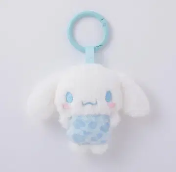 시나모롤 레오파드 무늬 하트 후와치비 프렌즈 마스코트 봉제 인형 키링