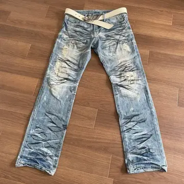 헤이세이 그런지 갸루 남자 시크 스타일 크러쉬 데님