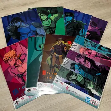 제일복권 죠죠의 기묘한 모험 K상 클리어 포스터 전 종류 컴플리트