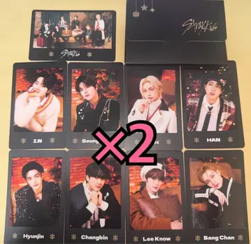 straykids 크리스마스 팝업 트레이딩 카드 포토 카드 세트 x 2