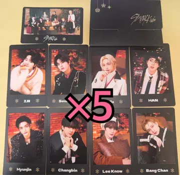 straykids 크리스마스 팝업 트레이딩 카드 포토 카드 세트 x 5