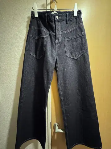 [ QS86 ] 데님 와이드 레그 팬츠