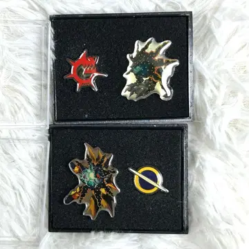 록맨 에그제 포르테 고스펠 핀 배지 2종 세트