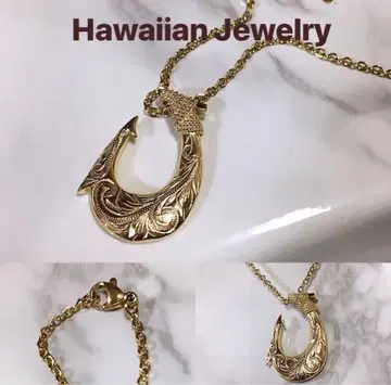 하와이안 주얼리 피쉬 후크 목걸이 고급 남성 여성 남성용