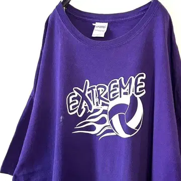 익스트림 배구 T셔츠 퍼플 보라색 구제 의류
