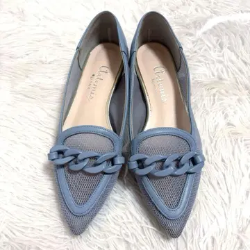 새상품급 artemis by diana 피쉬넷 체인 플랫슈즈