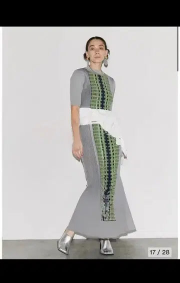 [새상품] UN3D 택 없음 반팔 니트 롱 스커트 셋업 38