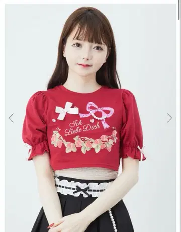 Ank Rouge 티셔츠 지뢰 양산형 걸리시