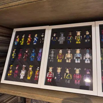 베어브릭 100%용 컬렉션 케이스 화이트 2세트