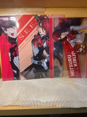 페르소나 3R 키리조 미츠루 클리어 파일 3종 세트 CANVAS