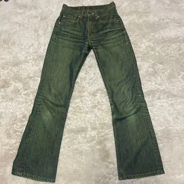 레어 Levi's 550 그린 부츠컷 데님 25 x 32